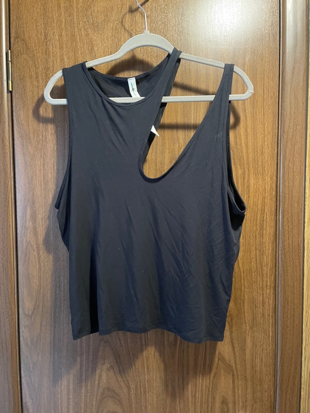 lululemon athletica Black Asymmetric Cutout Tank